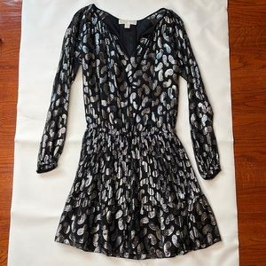 Metallic black dress by Michael by Michael Kors.
